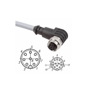 NORELEM 插塞连接器 M8x1 带有螺纹锁的非屏蔽式衬套80150-030X2000